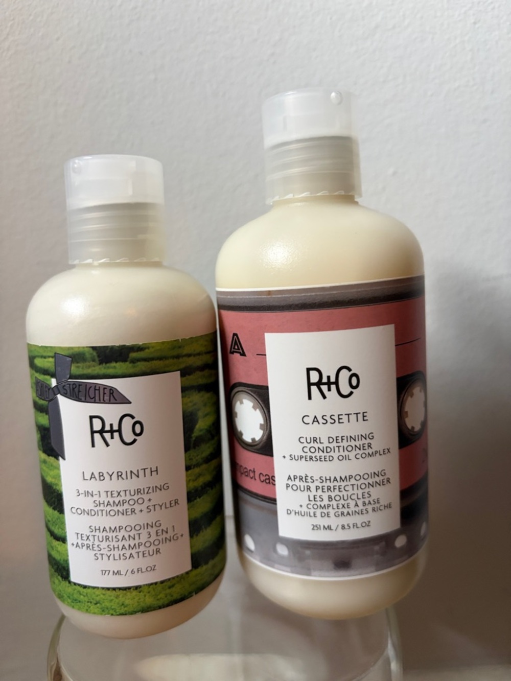 R+Co Labyrinth & Cassette Shampoo and Conditioner